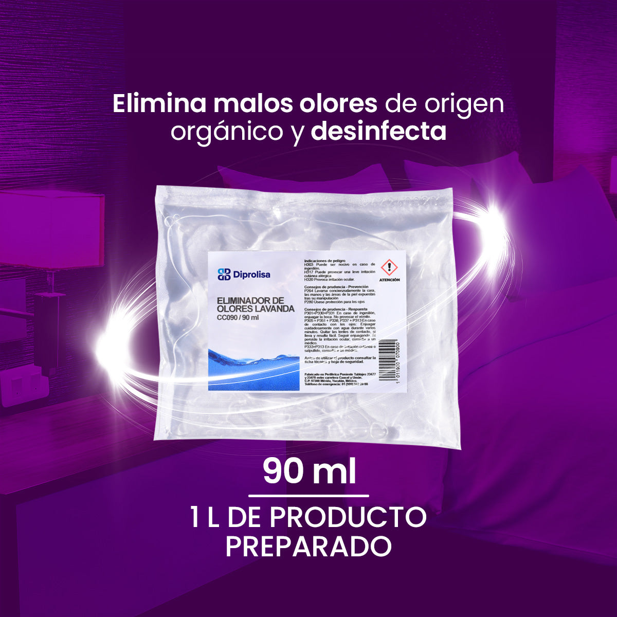 ELIMINADOR DE OLORES LAVANDA 90 ML