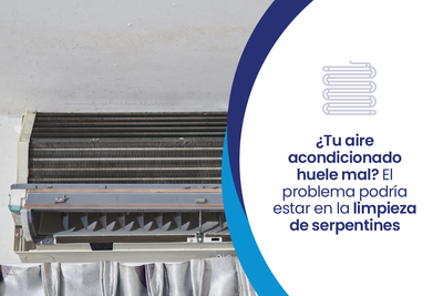 ¿Tu aire acondicionado huele mal? El problema podría estar en la limpieza de serpentines