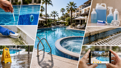 Albercas, jacuzzis y áreas húmedas: el punto ciego de la limpieza hotelera