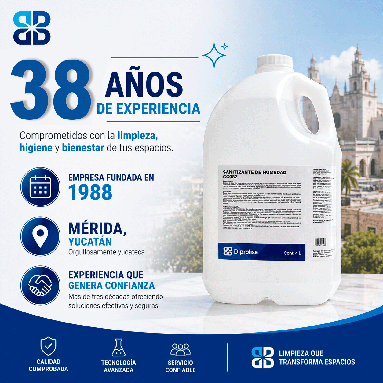 Sanitizante Profesional Para Humedad 4L
