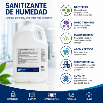 Sanitizante Profesional Para Humedad 4L